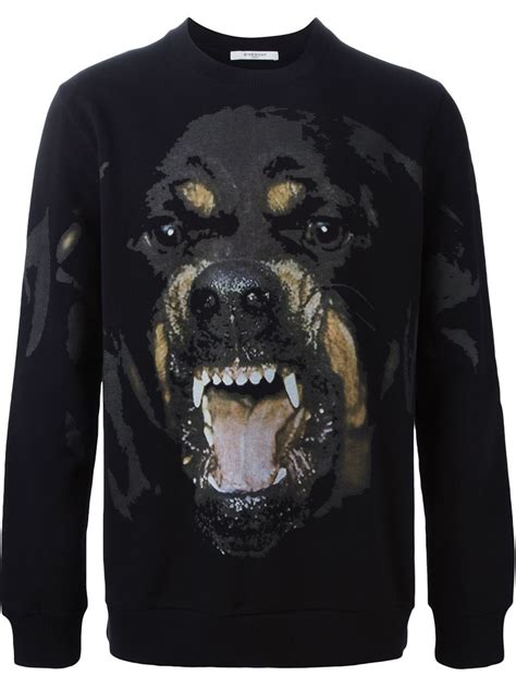 givenchy rottweiler black sweatshirt|rottweiler printed t shirt.